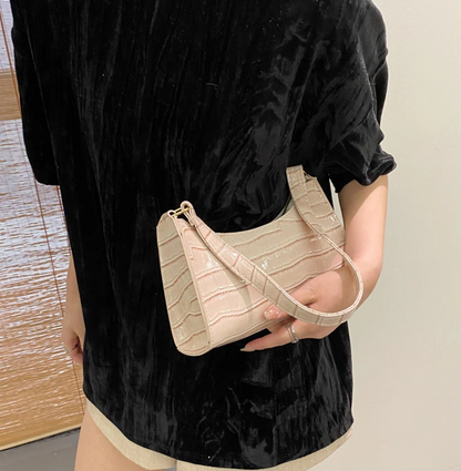 Crocodile Skin Shoulder Bag - Videre