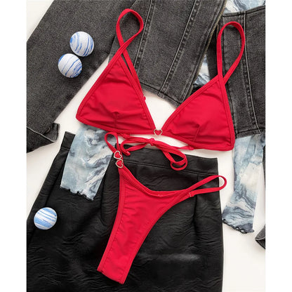 Heart Detail Bikini Set - Videre