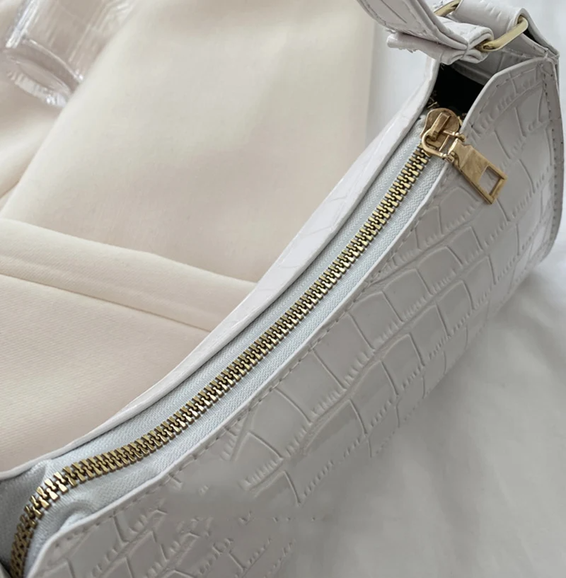 Crocodile Skin Shoulder Bag - Videre