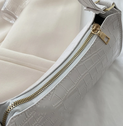 Crocodile Skin Shoulder Bag - Videre