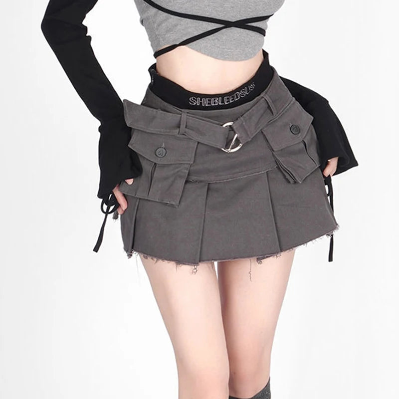 Chunky Belted Cargo Skirt - Videre