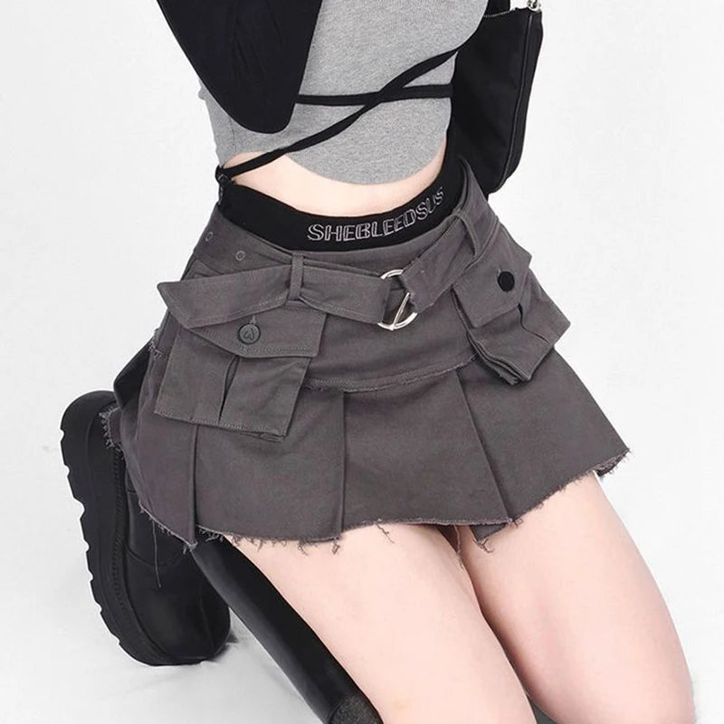 Chunky Belted Cargo Skirt - Videre