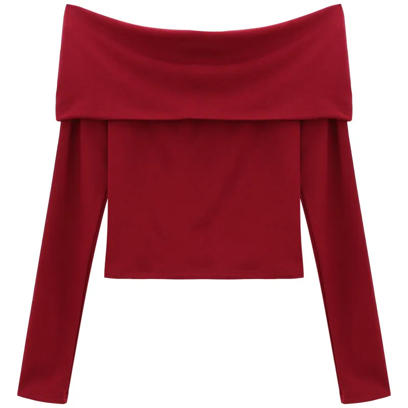 Red Off The Shoulder Tank - Videre