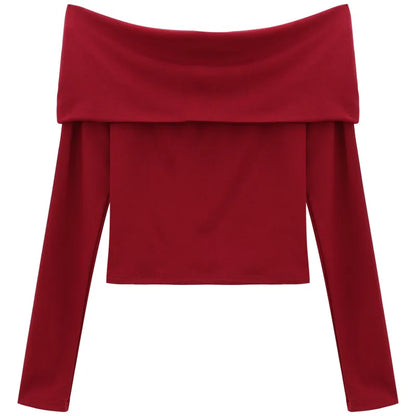 Red Off The Shoulder Tank - Videre