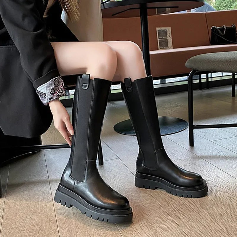 Chunky Knee High Boots - Videre